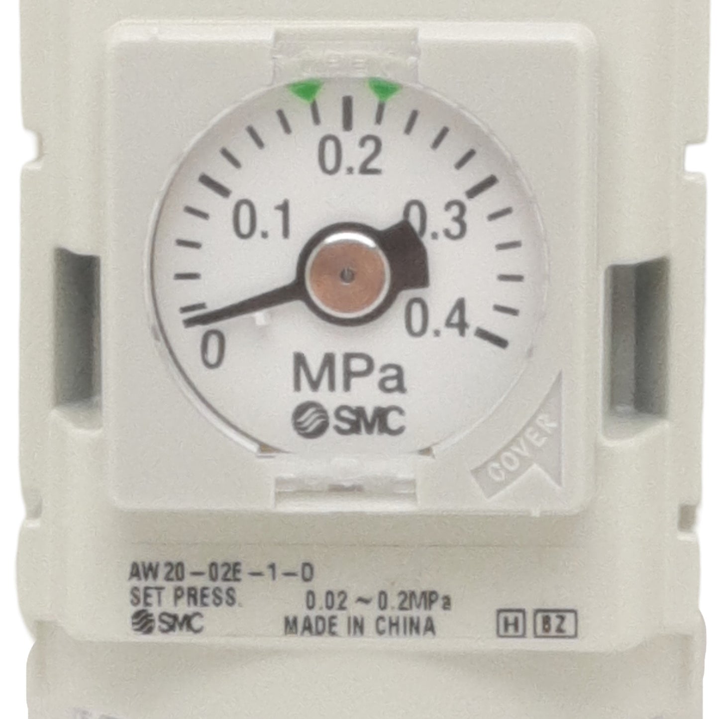 New SMC AW20-02E-1-D Filter Regulator, 0.02-0.2MPa Set, 5µm Filtration, 1/4in Rc