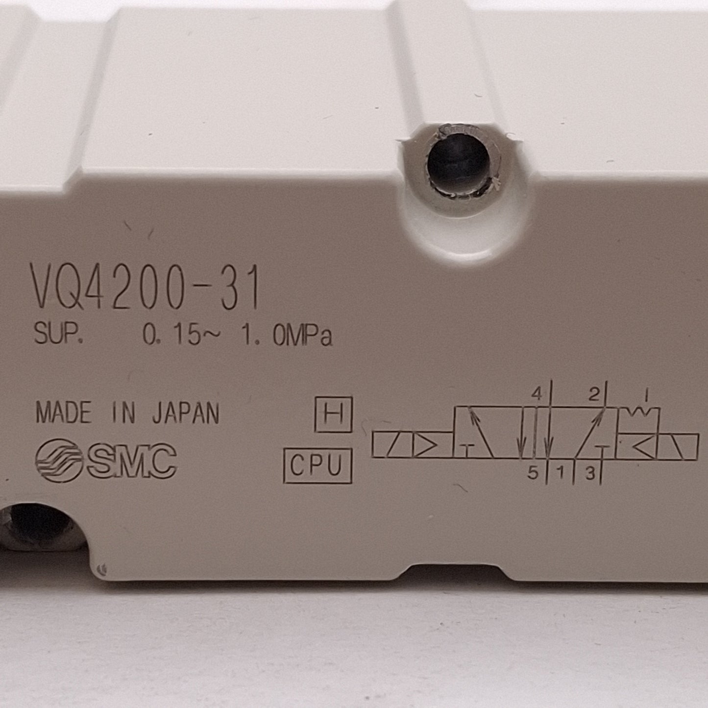 Used SMC VQ4200-31 Solenoid Valve, 2-Position Double, 0.15-1.0MPa, 110VAC Coil