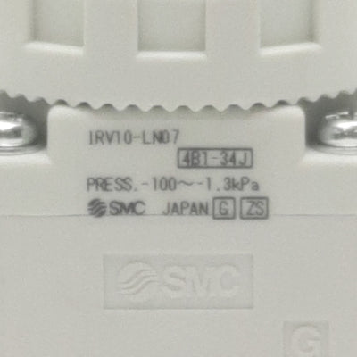 New SMC IRV10-LN07 Vacuum Regulator, -100~-1.3kPa, ø1/4in Elbow, 240l/min Max Flow