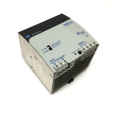 Used Allen Bradley 1606-XL240E Power Supply 100-120/200-240VAC In, 24VDC 10A Out 240W
