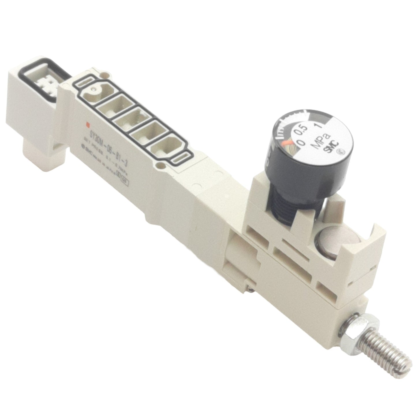 New SMC SY30M-06-B1-3 Valve Interface Regulator, 3-Pos, 0.1-0.7MPa Set, 0-1MPa Gauge