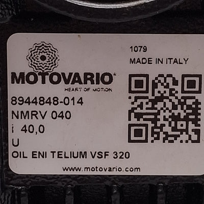 New Motovario NMRV 040 Worm Gear Reducer, 40:1, ø5/8" Input, ø3/4" Output, NEMA 56C