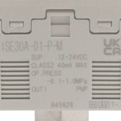New SMC ISE20B-Y-P-N01-W Pressure Switch, -0.01-1MPa, PNP, 1/8in NPT, 12-24VDC 40mA
