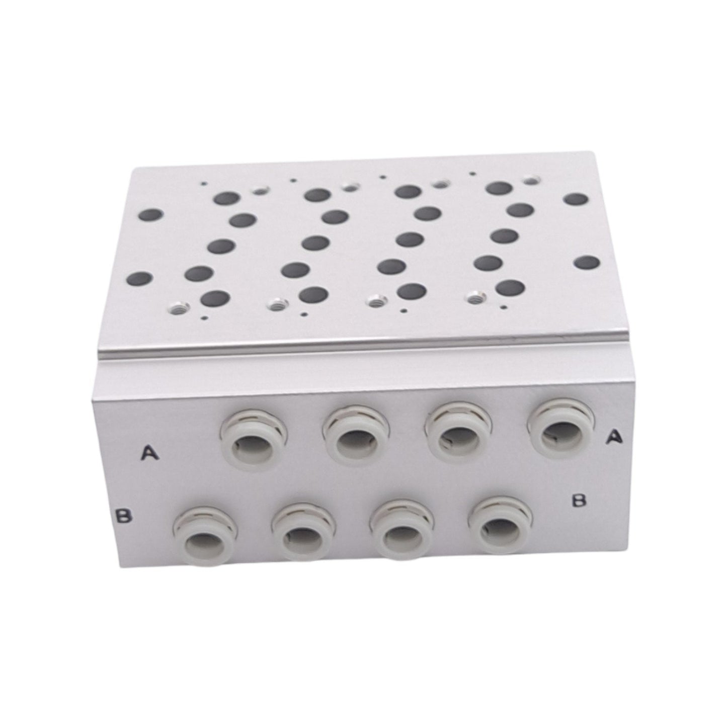 New SMC SS5Y5-42-04-C6 Pneumatic Manifold Base, 4-Station, ø6mm One-Touch, 1.0 MPa
