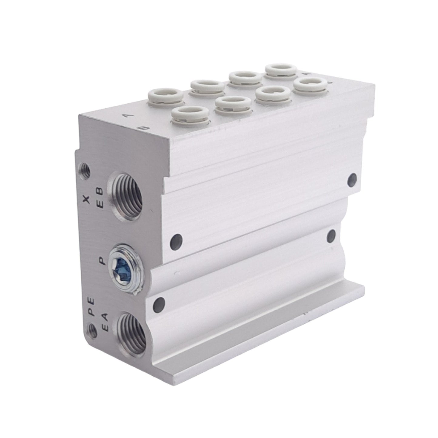 New SMC SS5Y5-42-04-C6 Pneumatic Manifold Base, 4-Station, ø6mm One-Touch, 1.0 MPa