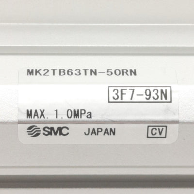 New SMC MK2TB63TN-50RN Clamp Cylinder ø63mm Bore, 50mm Stroke, 1.0MPa Max, 1/4in NPT
