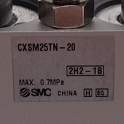 New SMC CXSM25TN-20 Guided Cylinder, ø25mm Bore, 20mm Stroke, 1/8in NPT, 0.7MPa