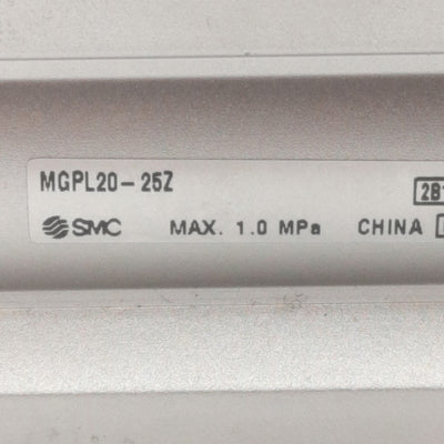 New SMC MGPL20-25Z Compact Guide Cylinder, ø20mm Bore, 40mm Stroke, 145psi, 1/4in Rc