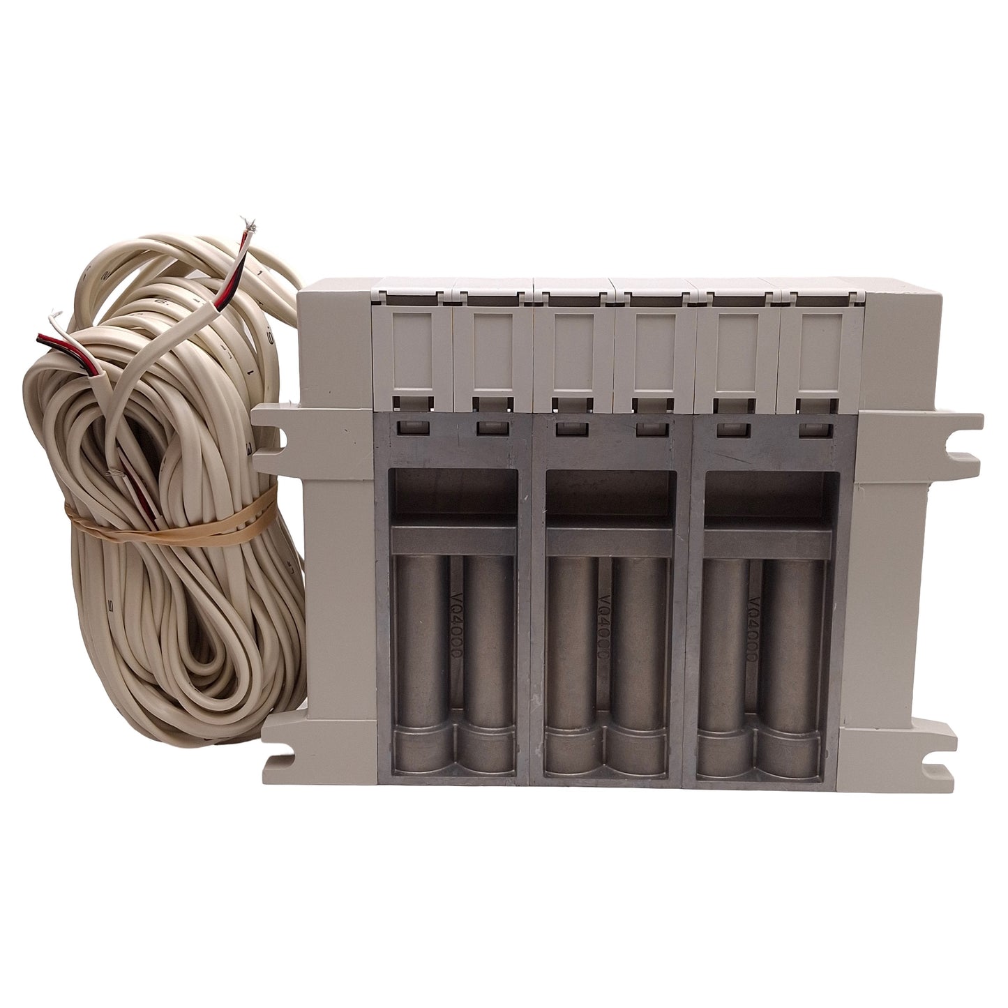 New SMC VV5Q41-0603TLU2 Base Mounted Pneumatic Manifold, 6-Station, NPT3/8, 3m Cable