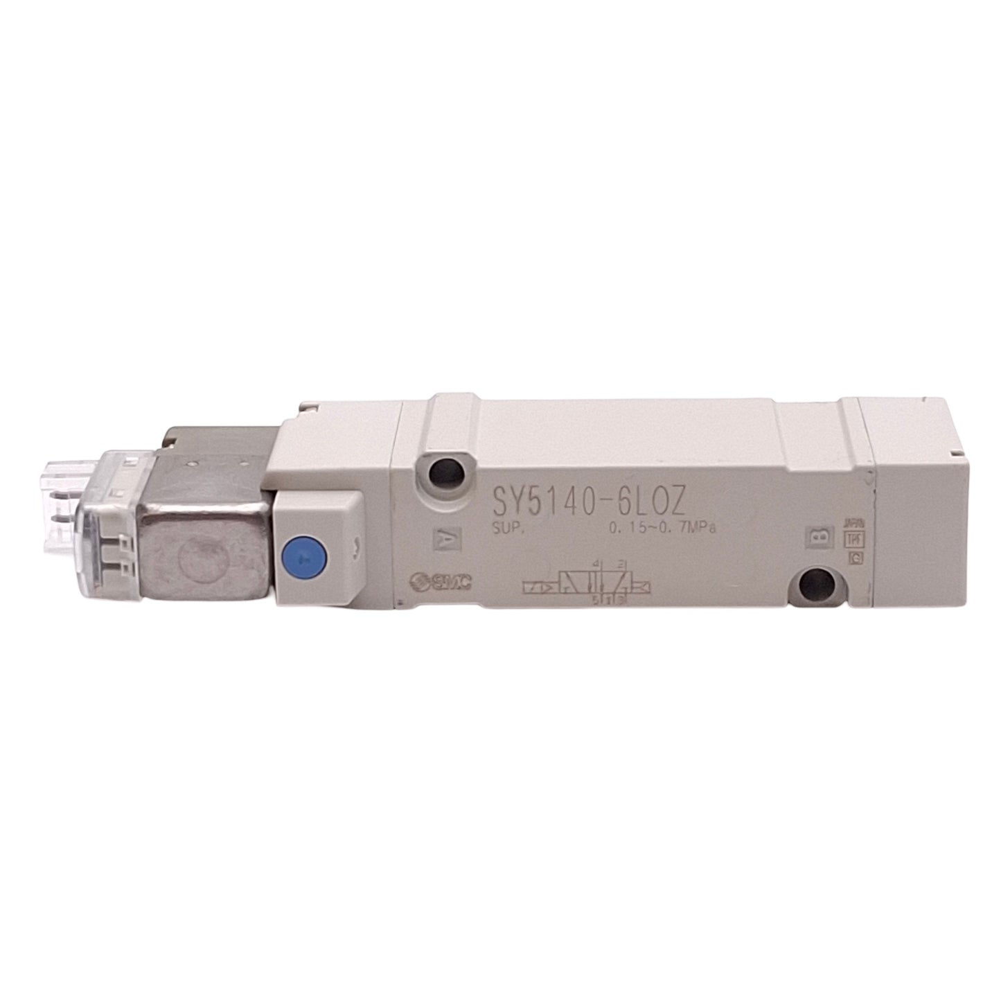 New SMC SY5140-6LOZ Solenoid Valve, 2-Position Single, 0.15-0.7MPa, 12VDC Coil