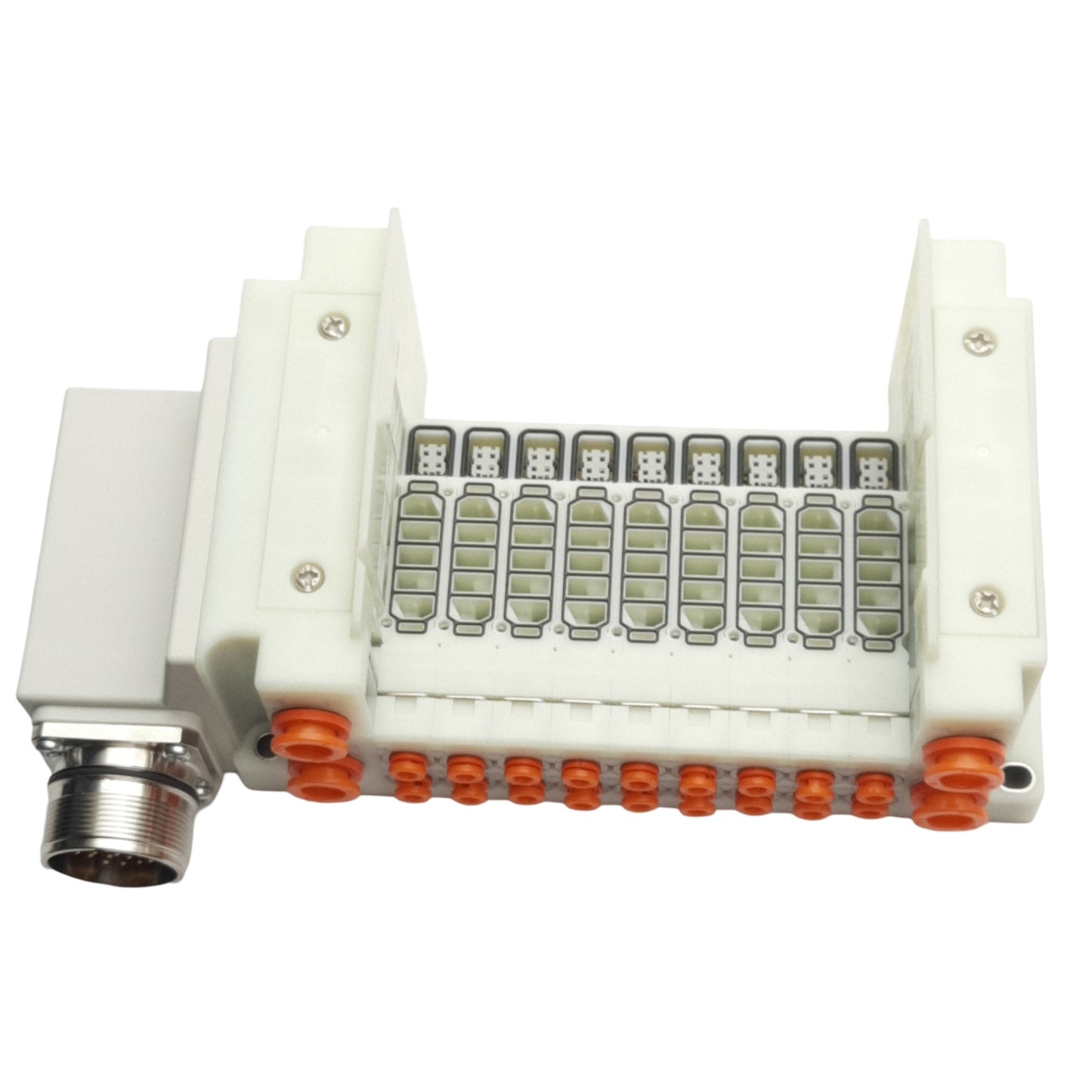 New SMC SS5Y3-10M-09B-N1 Pneumatic Manifold, 9 Stations, N1 ø1/8" One Touch Fitting