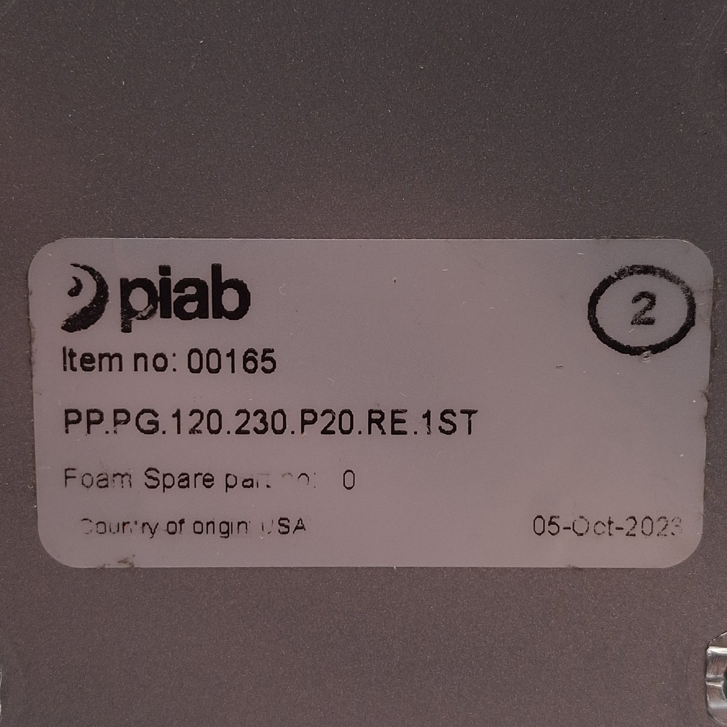 Used Joulin PP-PG-120x230-P20-RE-1ST Plug & Pick Foam Gripper, 87PSI Supply, G1/4