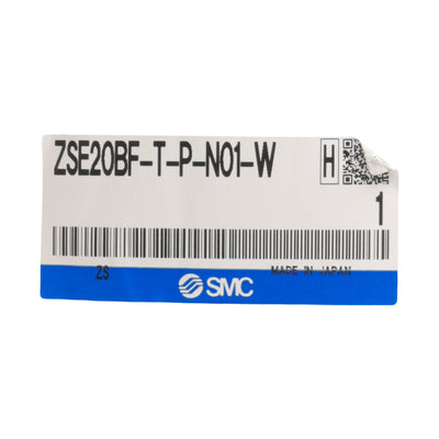 New SMC ZSE20BF-T-P-N01-W Pressure Switch -14.5-14.5psi, PNP 80mA 12-24VDC, 1/8" NPT