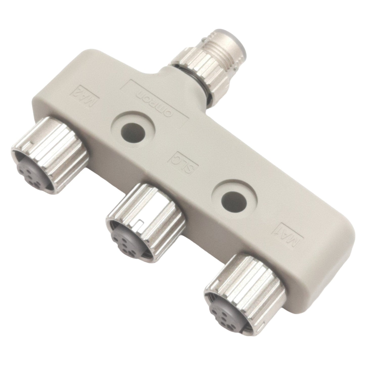 New Omron F39-GCN4-L 4-Joint Connector, One M12 4-Pin Male x Three M12 4-Pin Female