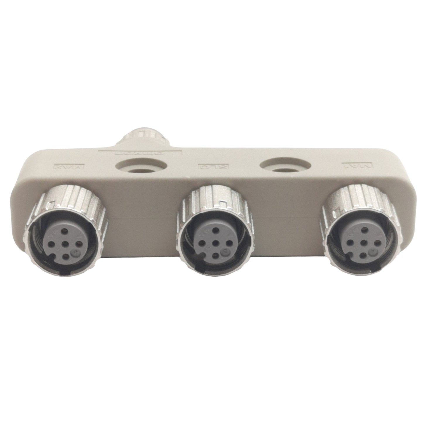 New Omron F39-GCN4-L 4-Joint Connector, One M12 4-Pin Male x Three M12 4-Pin Female