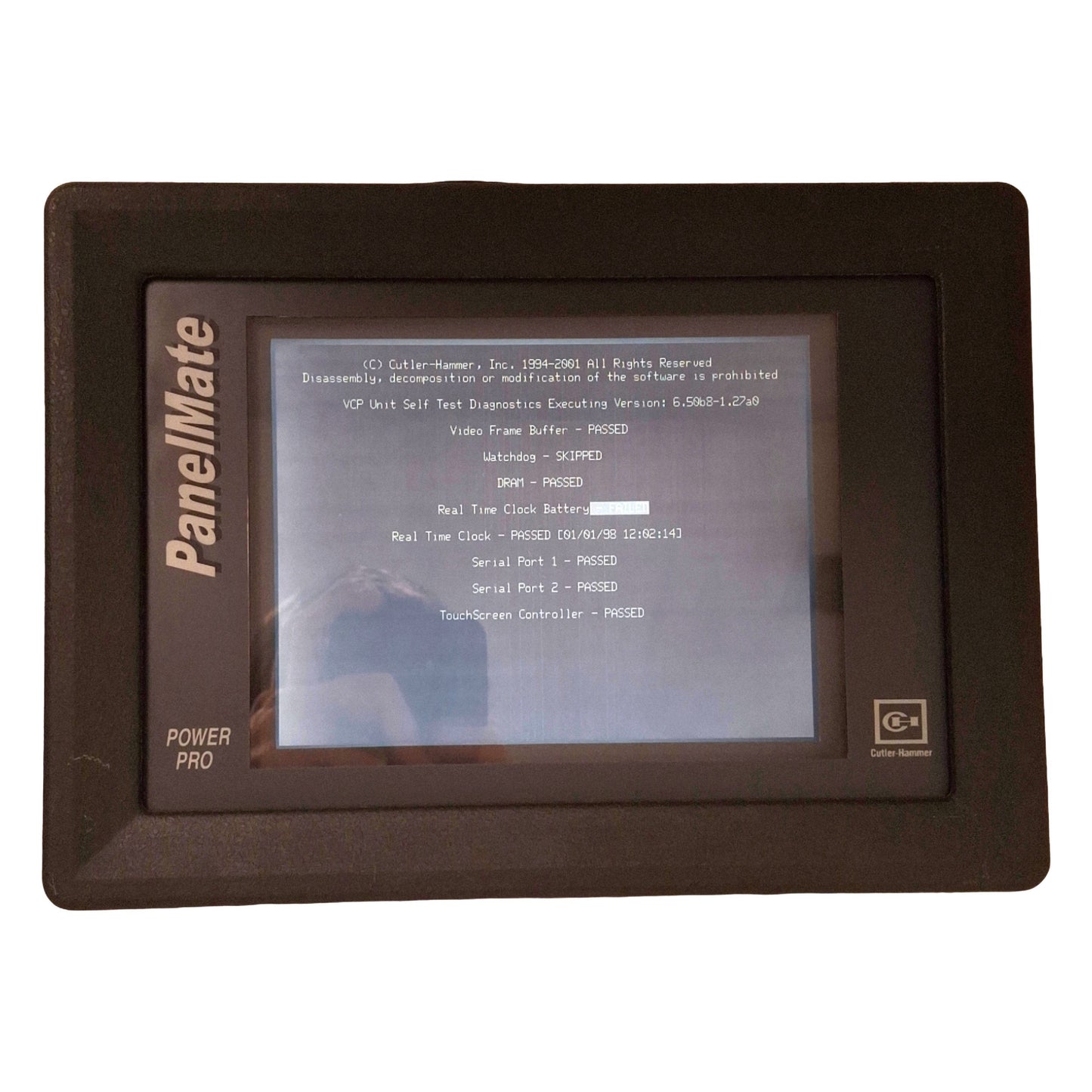 Used Cutler Hammer 1755T-PMPP-1700 PanelMate Power Pro Touchscreen HMI 7.4in 24VDC