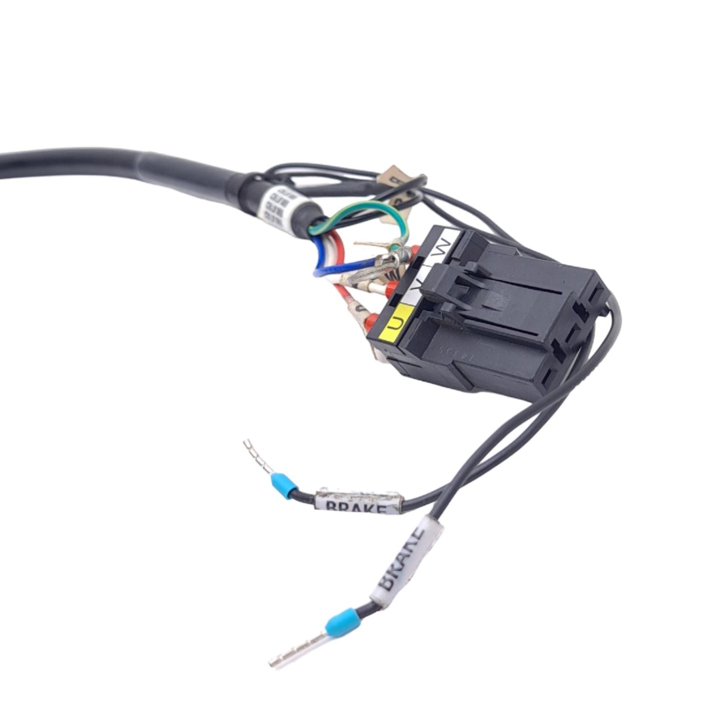 Used Yaskawa JZSP-CSM12-03-E Servo Motor Cable for Sigma-5, 6-Pin to Flying Leads, 3m