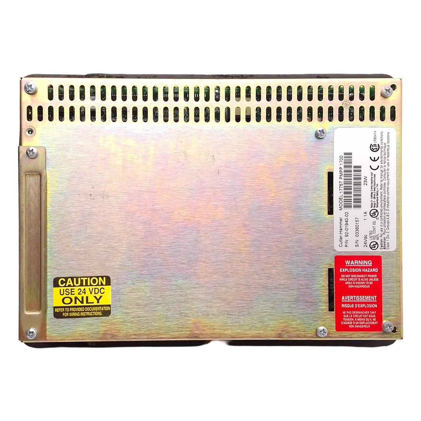 Used Cutler Hammer 1775T-PMPP-1700 PanelMate Power Pro Touchscreen HMI 7.7in 24VDC