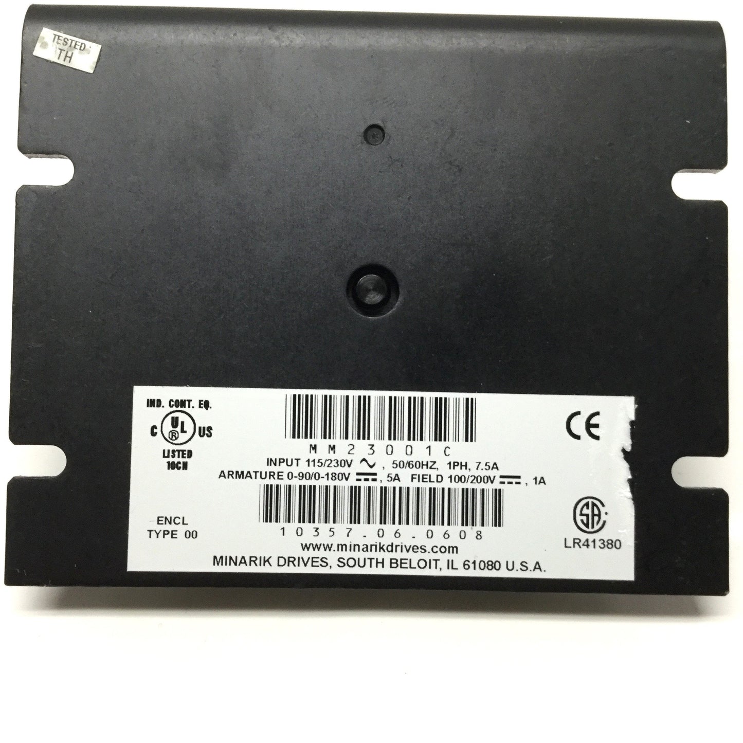 Used Minarik MM23011C DC Motor Drive Speed Control 115/230VAC IN, 0-180VDC OUT, 1/4HP
