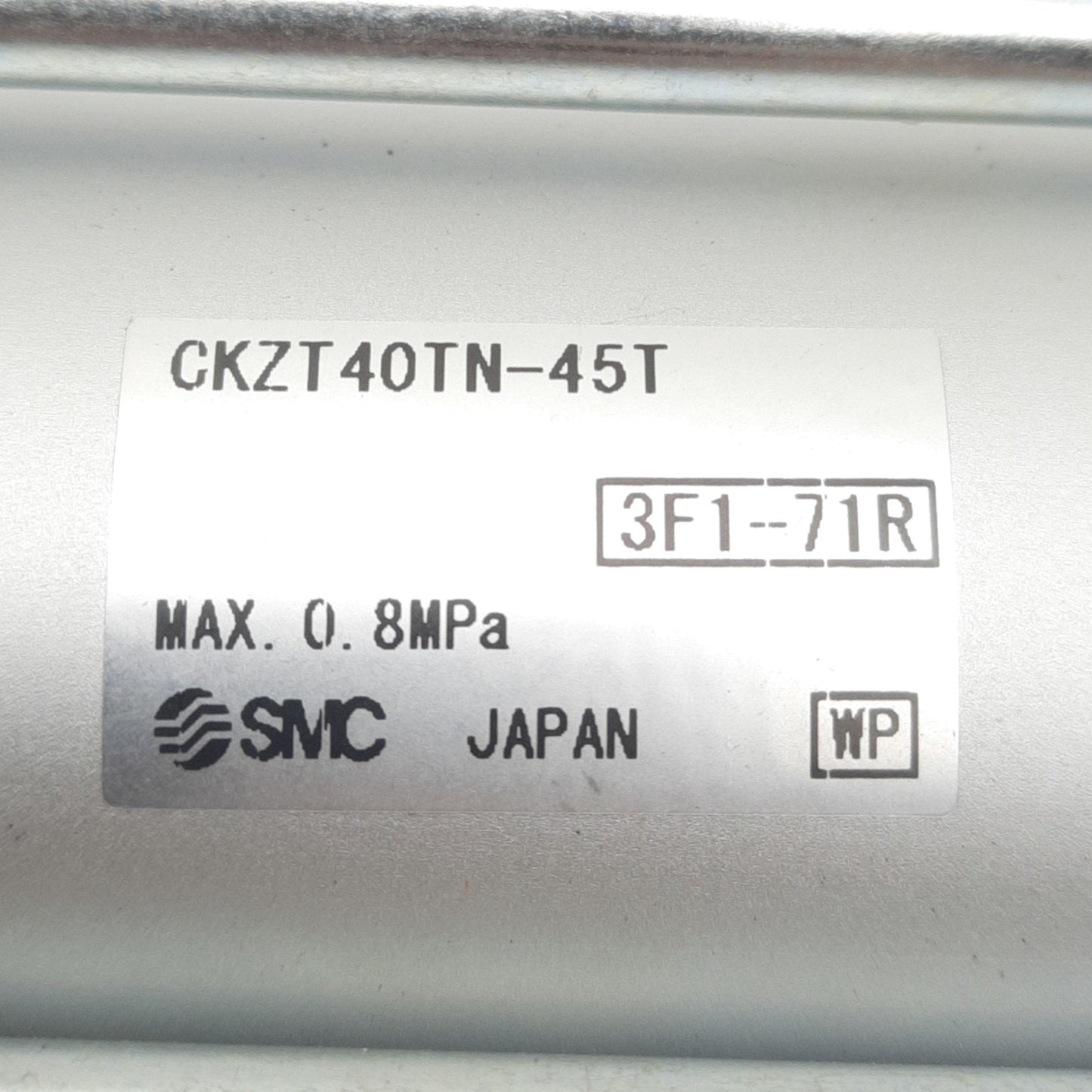 Used SMC CKZT40TN-45T Power Clamp Cylinder, ø40mm Bore, 45° Angle, 0.8MPa, 1/8in NPT