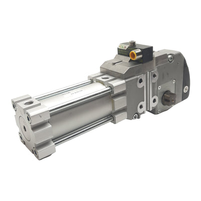 New SMC CKZT40TN-135T Power Clamp Cylinder, ø40mm Bore, 135° Angle, 0.8MPa, 1/8" NPT