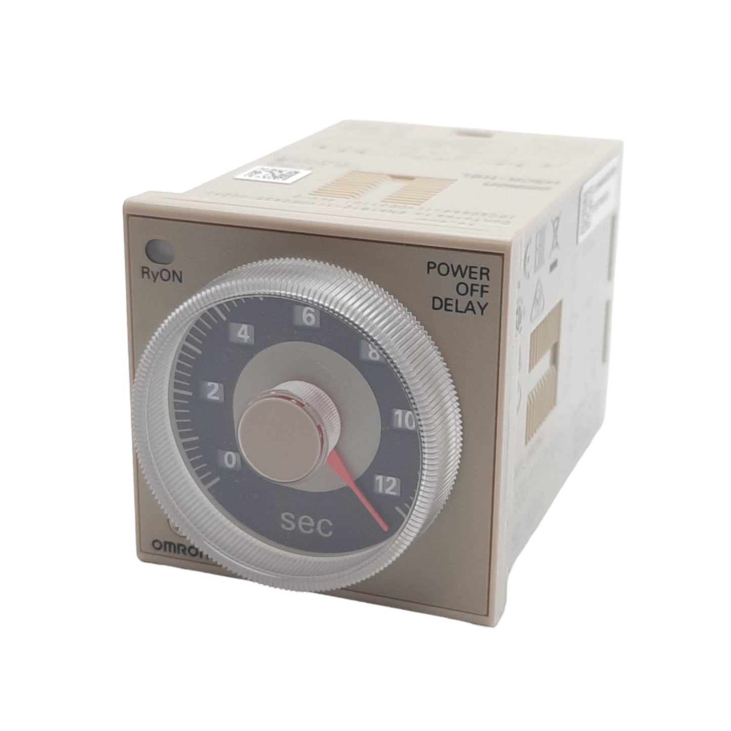 New Omron H3CR-H8L Time Delay Relay, 100-120VAC, 5A 250VAC, 0.05s-12s, 8-Pin Octal