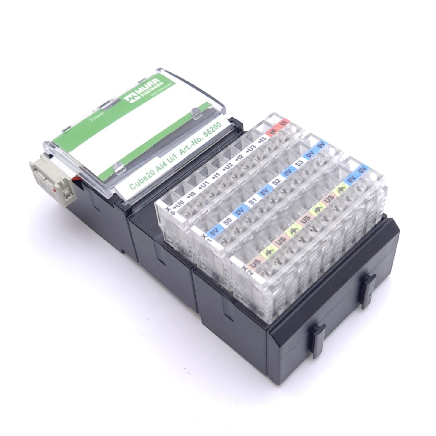 New – Open box Murr Elektronik 56200 Cube20 AI4 U/I Fieldbus Module, 10-Pole, 12VDC 4/23mA In