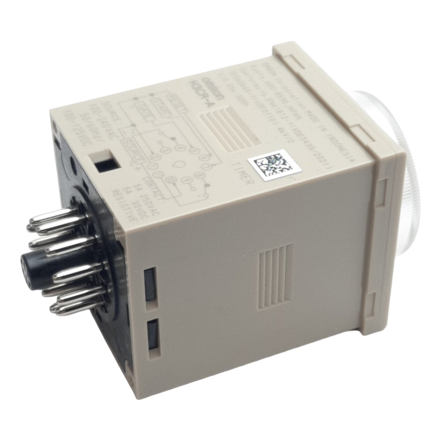 New Omron H3CR-A Solid-State Relay DPDT, 240VAC/125VDC, 5A 30VDC, 0.05s-300h, 11-Pin