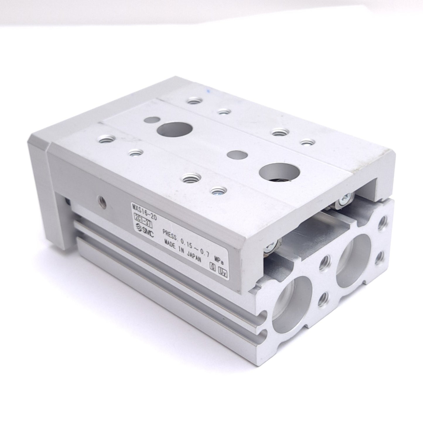 New SMC MXS16-20 Pneumatic Slide Table, ø16mm Bore, 20mm Stroke, M5x0.8, 0.7 MPa