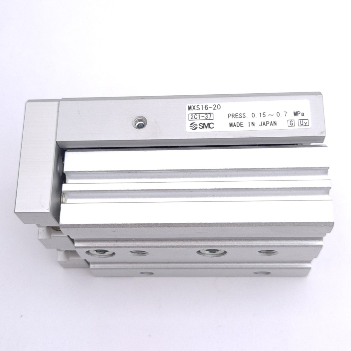 New SMC MXS16-20 Pneumatic Slide Table, ø16mm Bore, 20mm Stroke, M5x0.8, 0.7 MPa