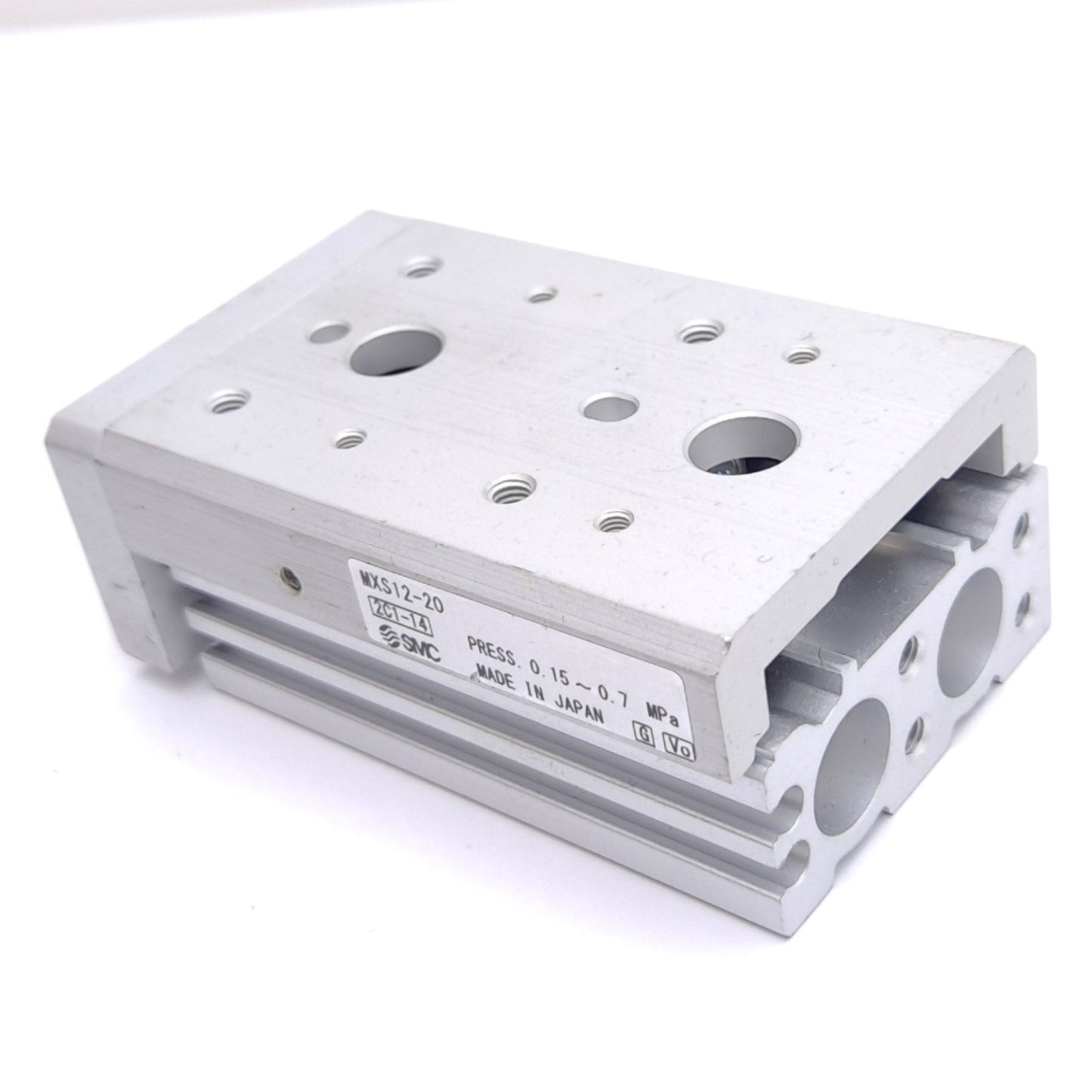 New SMC MXS12-20 Pneumatic Slide Table, ø12mm Bore, 20mm Stroke, M5x0.8, 0.7 MPa