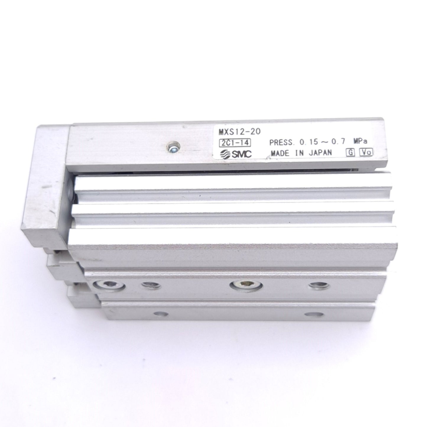 New SMC MXS12-20 Pneumatic Slide Table, ø12mm Bore, 20mm Stroke, M5x0.8, 0.7 MPa