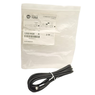 New Allen Bradley 1202-H30 SCANport HIM Communications Extension Cable M-F, 3m