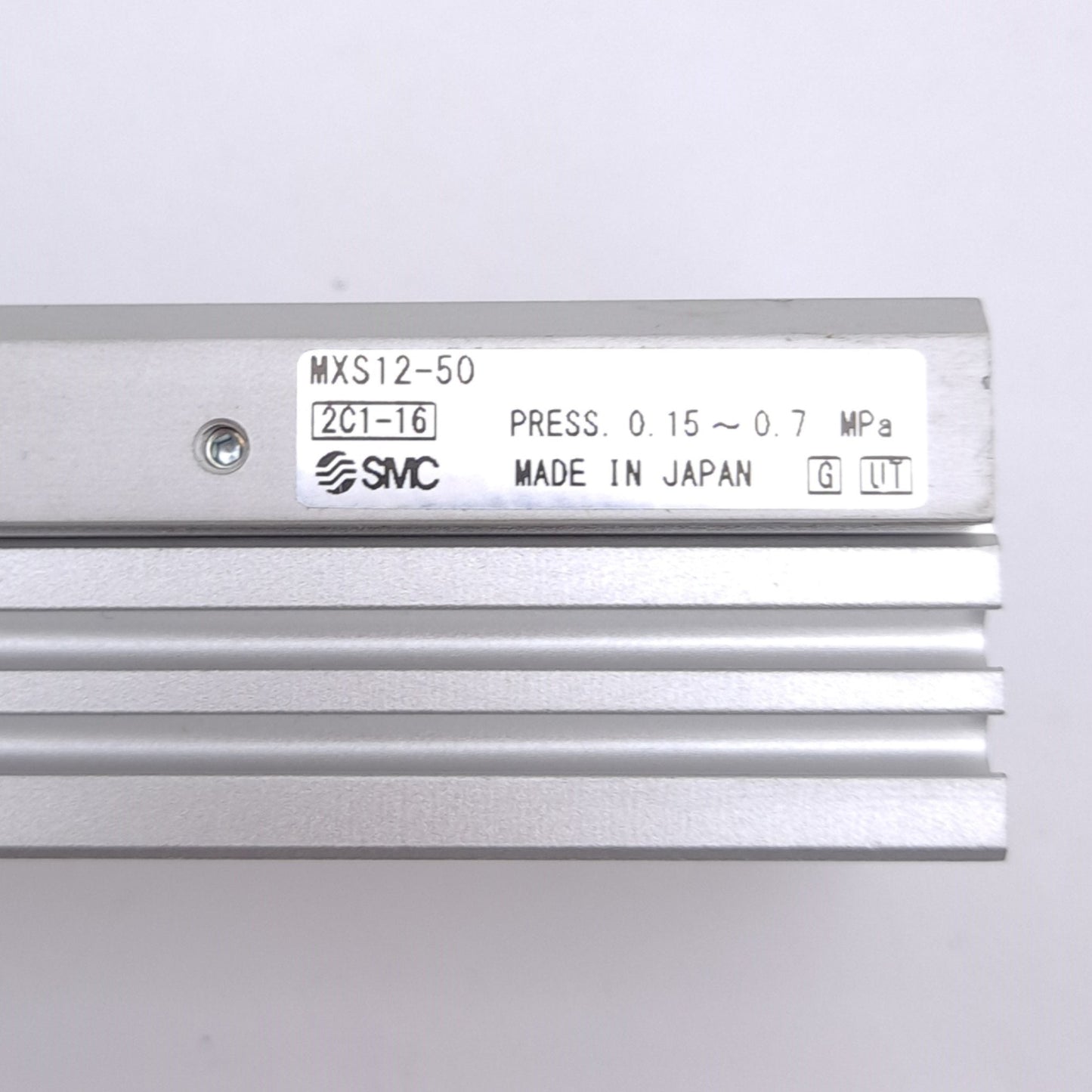 New SMC MXS12-50 Pneumatic Slide Table, ø12mm Bore, 50mm Stroke, M5x0.8, 0.7 MPa