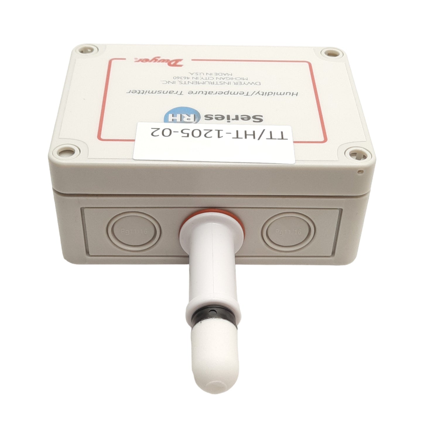 New Dwyer RHP-2S11 Temp/Humidity Sensor, -40 to 140°F, 0-100& RH, 4-20mA Output