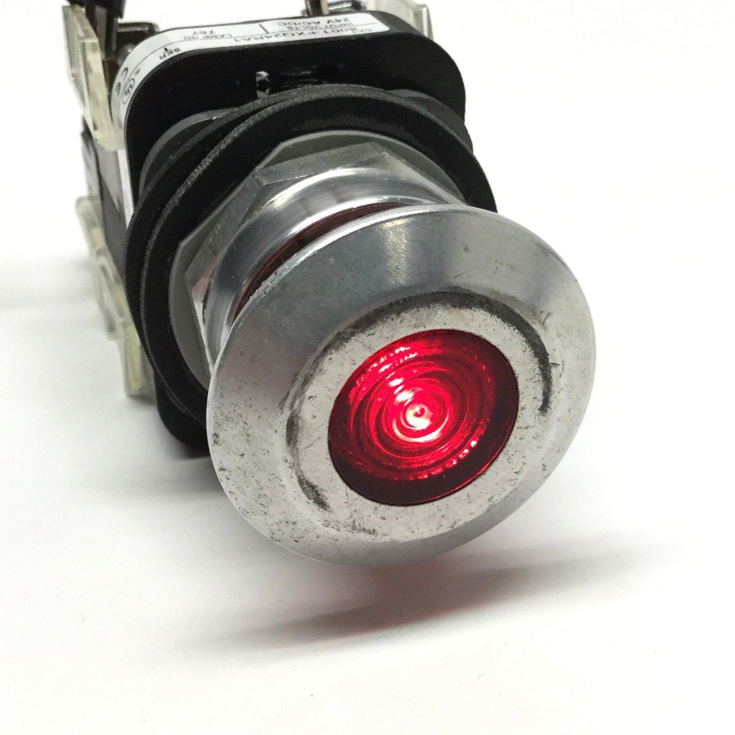 Used Allen Bradley 800T-FXQ24RA1 Illuminated Emergency E-Stop Pushbutton 24V 1NO-2NC