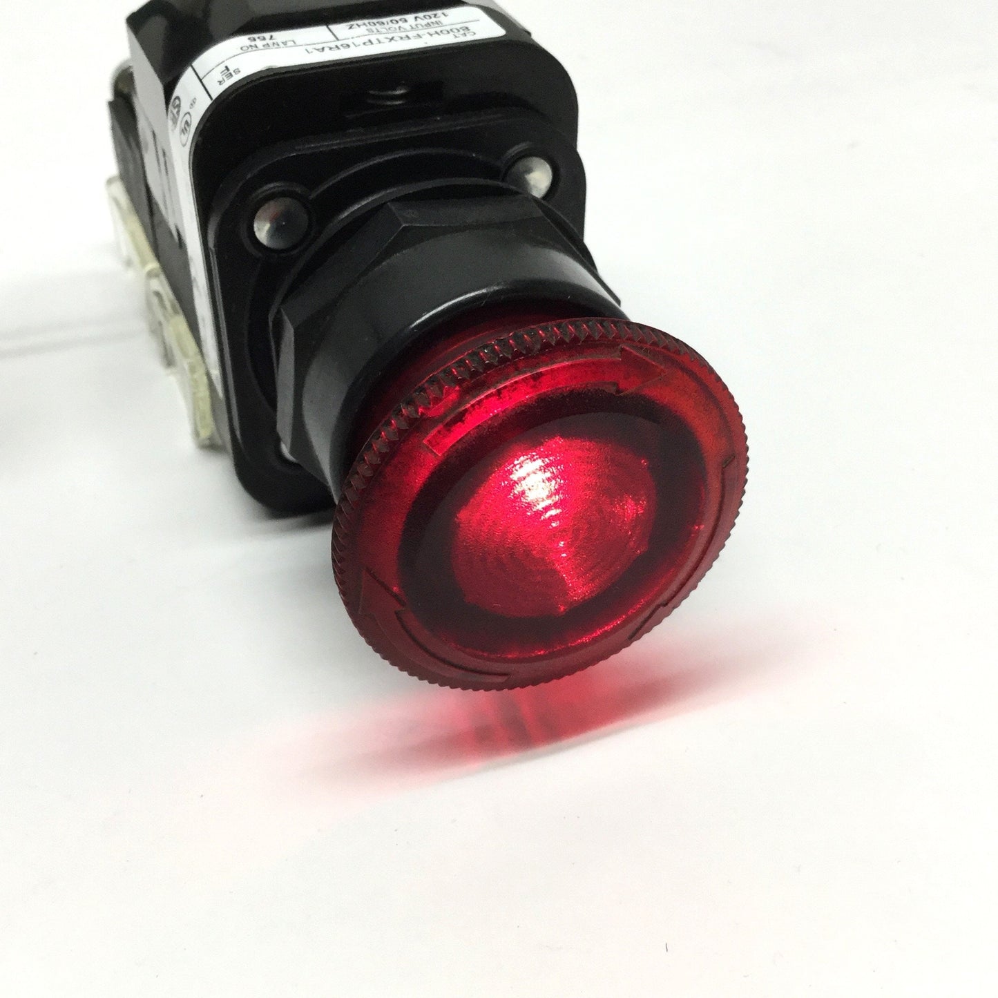 Used Allen Bradley 800H-FRXTP16RA1 Illuminated Emergency E-Stop Pushbutton 120VAC