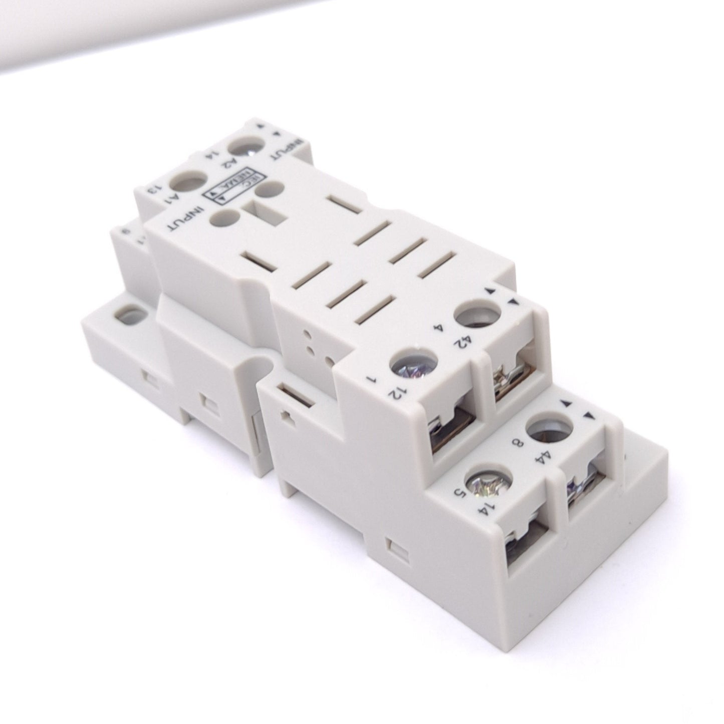 New Lot of 3 Schneider 70-782D8-1A Relay Sockets, 16A 300VAC, DPDT 2NO 2NC, 8-Pin