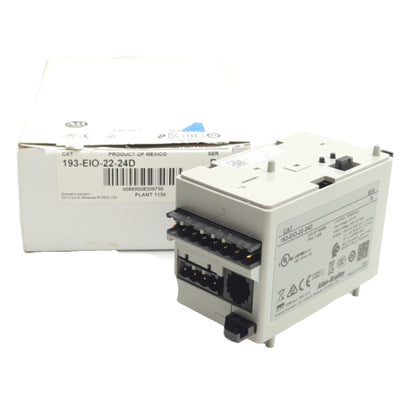 New Allen Bradley 193-EIO-22-24D I/O Module, 2-In & 2 Outputs 240VAC, 24VDC Supply