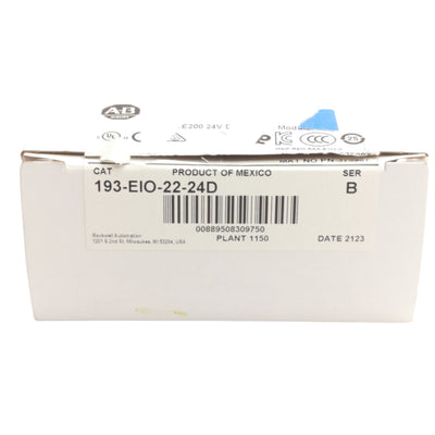 New Allen Bradley 193-EIO-22-24D I/O Module, 2-In & 2 Outputs 240VAC, 24VDC Supply