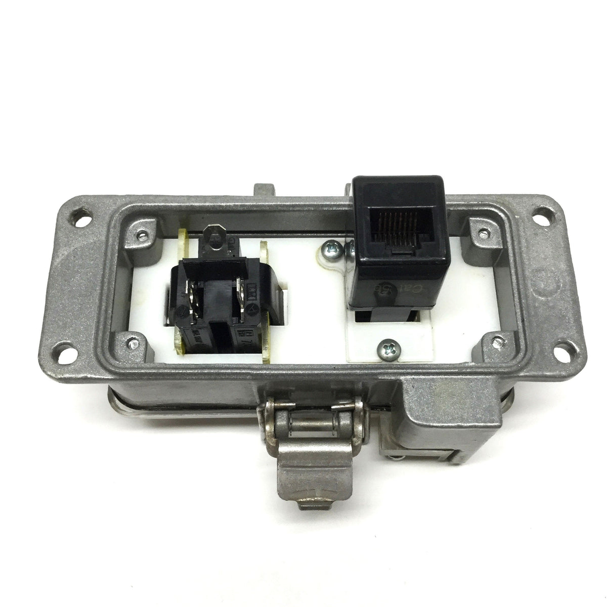 Used Grace P-R2-F3R0 Enclosure Panel Interface RJ45 Ethernet Simplex Outlet 120VAC 5A