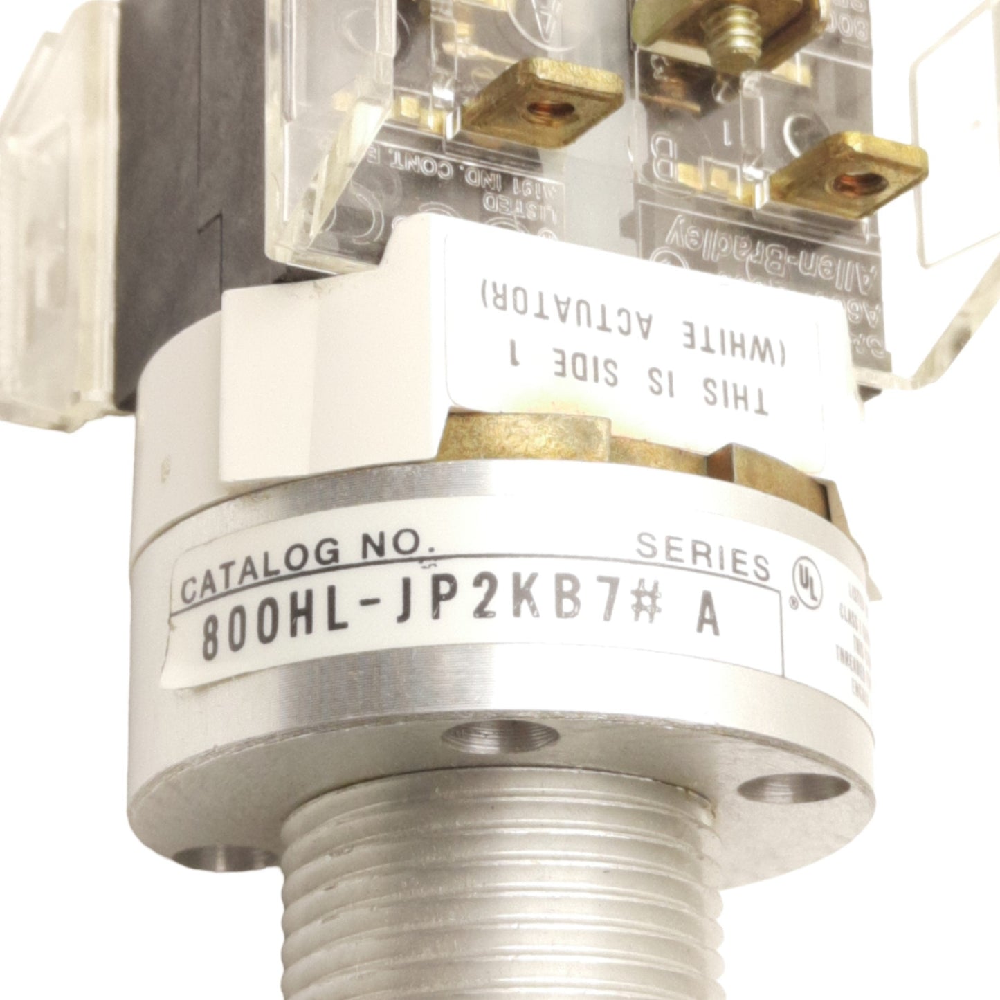 Used Allen Bradley 800HL-JP2KB7 Hazardous Location Selector, 30mm, 2NO & 2NC, 3-Pos.