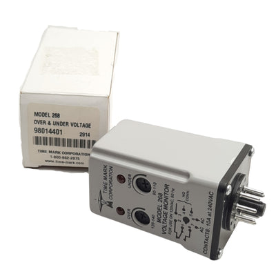 New Time Mark Corp Model 268 Voltage Monitor, SPDT, 90-110VAC / 120-140VAC Range