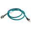 Used Lumberg Automation RKFS 8-J45S-656/B/1M Ethernet Cable, M12 8-Pin to RJ45, 1m