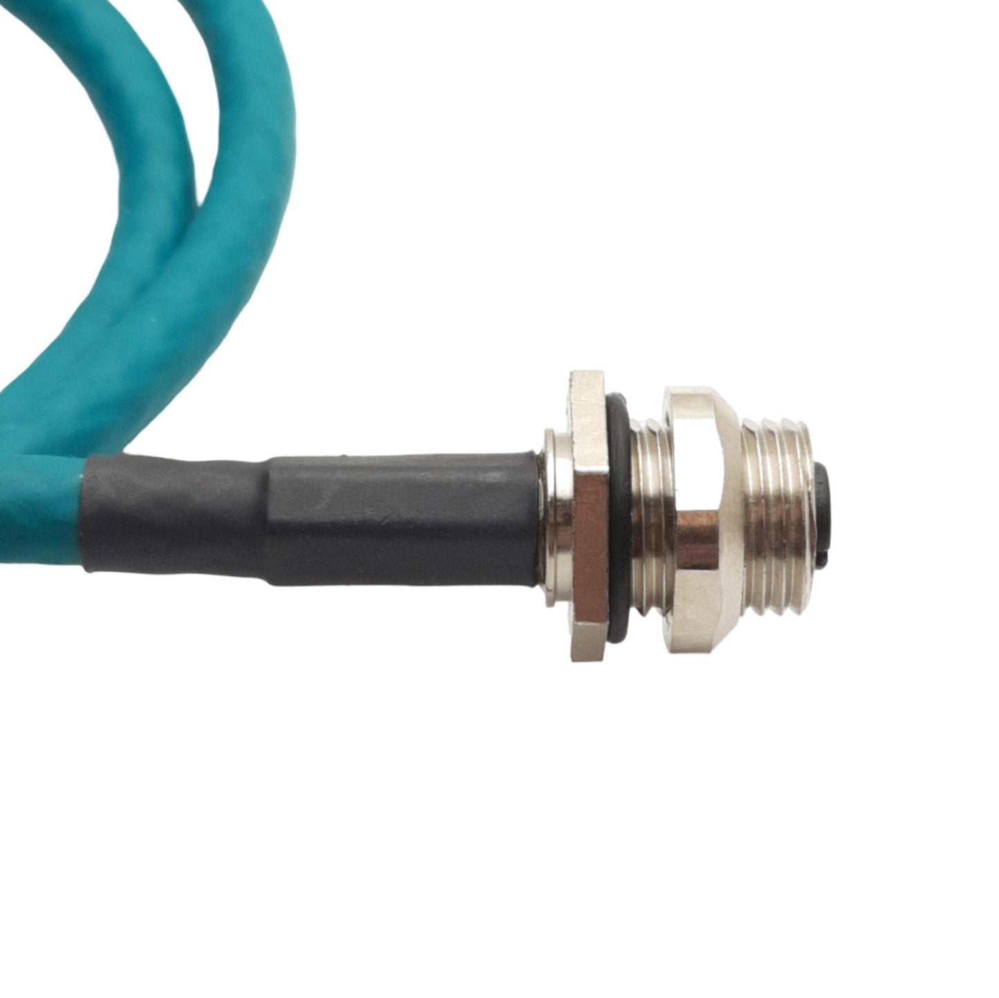Used Lumberg Automation RKFS 8-J45S-656/B/1M Ethernet Cable, M12 8-Pin to RJ45, 1m
