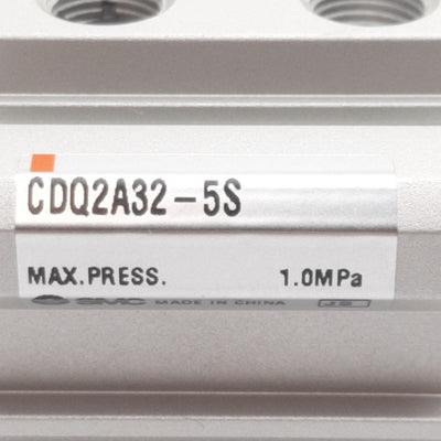 New SMC CDQ2A32-5S Compact Base Cylinder, ø32mm Bore, 5mm Stroke, 1.0MPa, 1/8in Rc