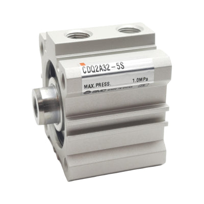 New SMC CDQ2A32-5S Compact Base Cylinder, ø32mm Bore, 5mm Stroke, 1.0MPa, 1/8in Rc