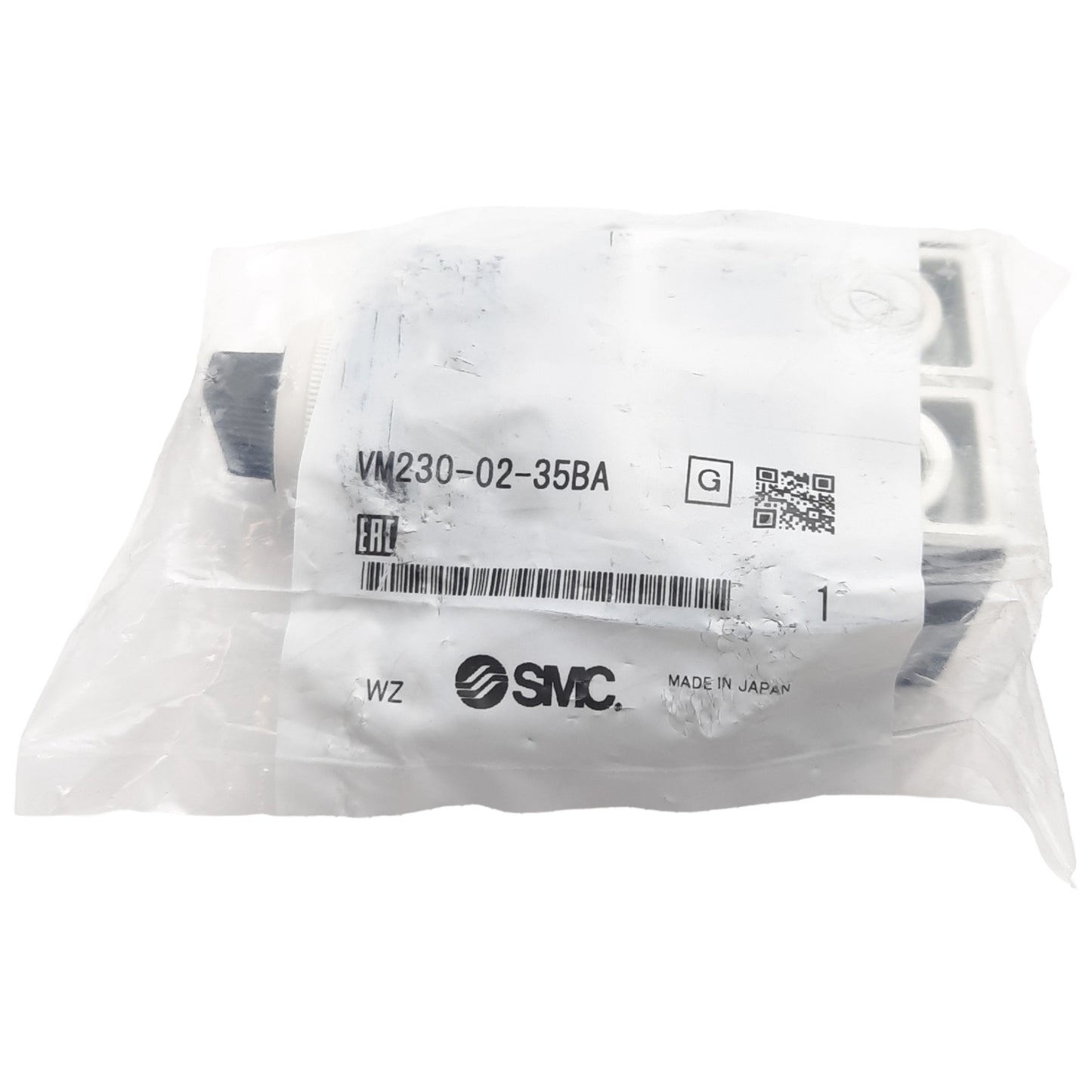 New SMC VM230-02-35BA Mechanical Valve, 3-Port 3-Position, 0-1.0MPa, 1/4in Rc Ports