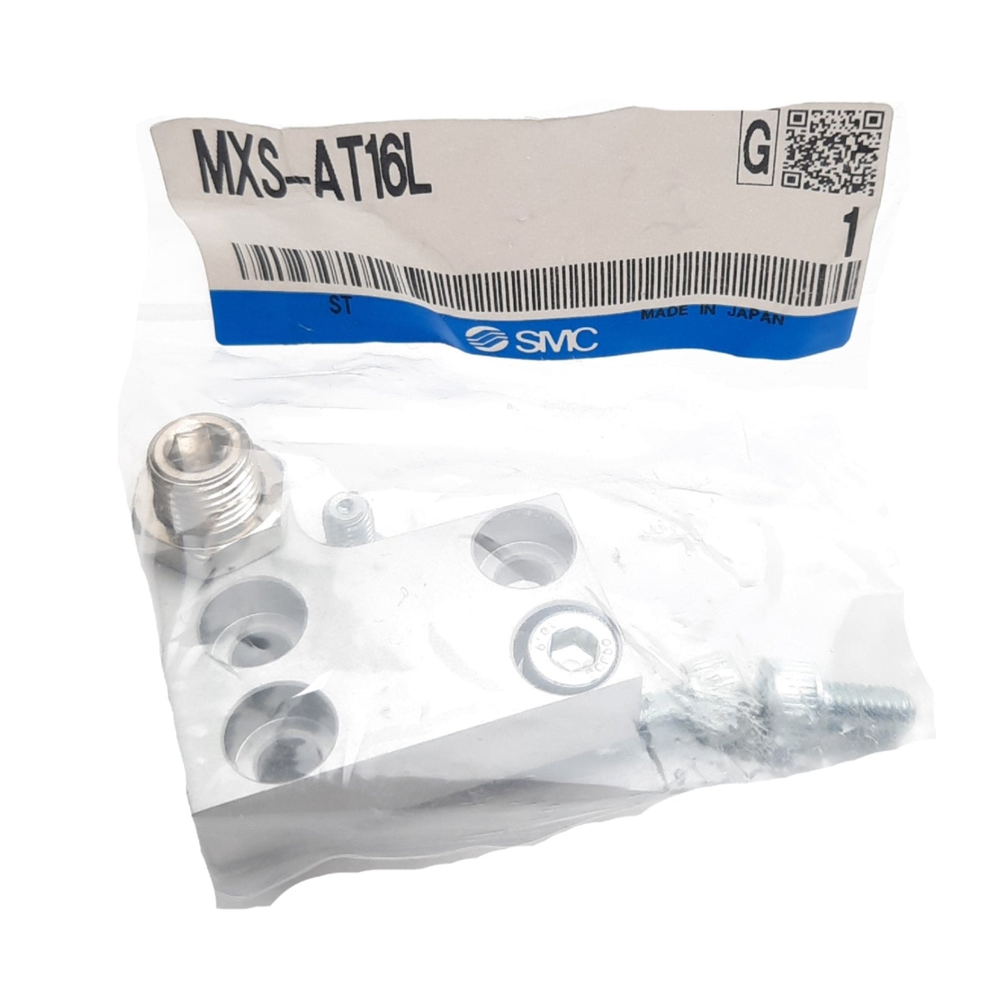 New SMC MXS-AT16L Stroke Adjuster, ø16mm Bore, 5mm Range, M5 x 10, for Series MXS