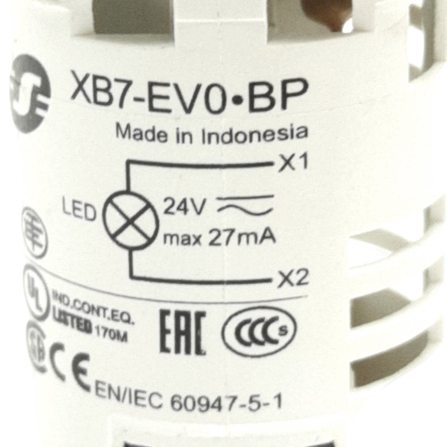 New Schneider Electric, XB7-EV0-BP Monolithic Pilot Light, 22mm, Green, 24VAC/DC